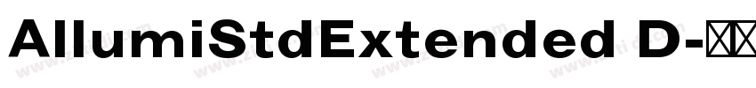 AllumiStdExtended D字体转换 AllumiStdExtended D字体转换